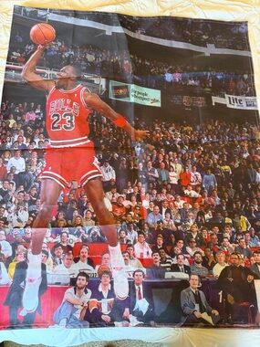 Chicago Bulls Red Basketball Poster